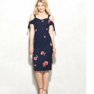 Ashley Graham Beyond Floral Cold Shoulder Dress 18